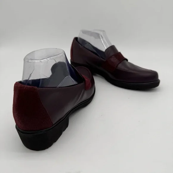 Munro Geena Wine Purple Leather Loafer Size 8 M - Picture 11 of 11